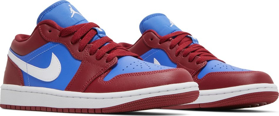 Wmns Air Jordan 1 Low  Deep Red Blue  DC0774-604 - vstockx