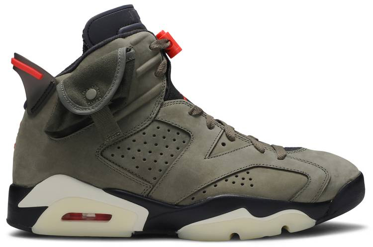 Travis Scott x Air Jordan 6 Retro  Olive  CN1084-200 - vstockx