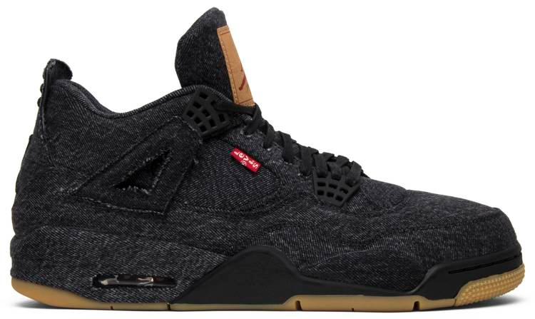 Levi s x Air Jordan 4 Retro  Black Denim  AO2571-001 - vstockx