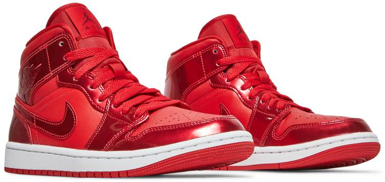 Wmns Air Jordan 1 Mid SE  University Red Pomegranate  DH5894-600 - vstockx