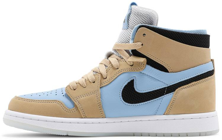 Wmns Air Jordan 1 High Zoom Comfort High  Psychic Blue Sesame  CT0979-400 - vstockx