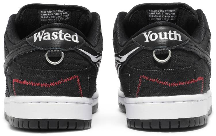 Wasted Youth x Dunk Low SB  Black Denim  DD8386-001 - vstockx