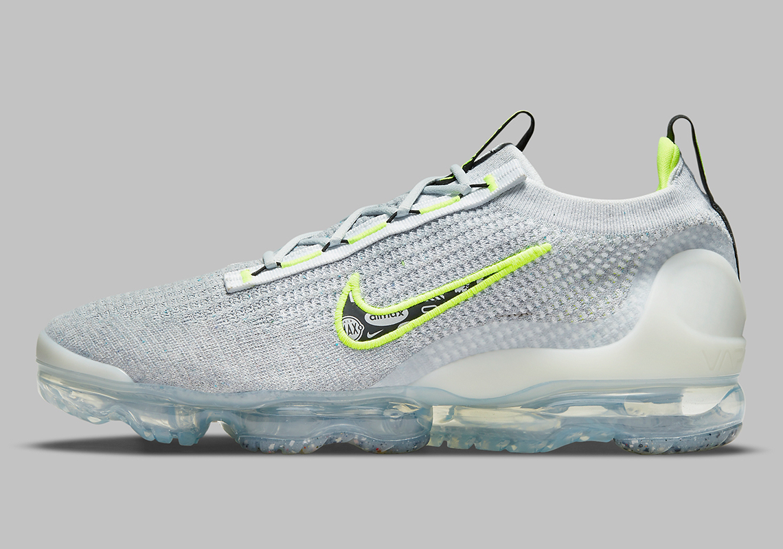 Air Vapormax 2021 Flyknit 'Logo Pack-Wolf Grey Volt' DB1550-005 - vstockx