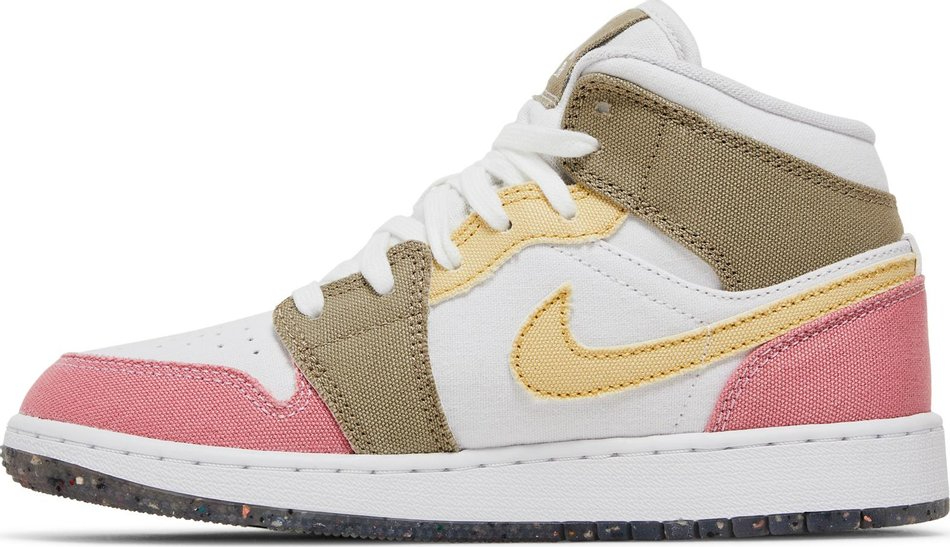 Air Jordan 1 Mid SE GS  Pastel Grind  DJ0338-100 - vstockx