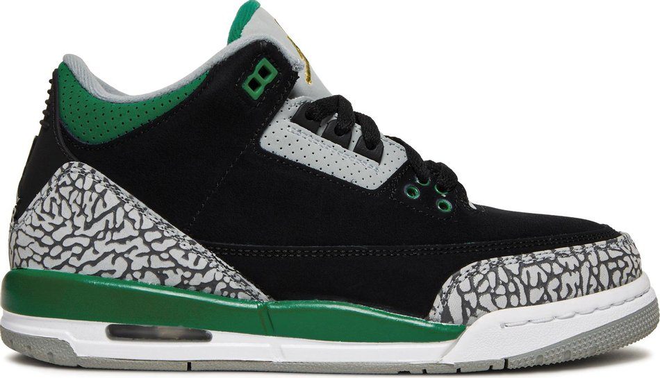 Air Jordan 3 Retro GS  Pine Green  398614-030 - vstockx