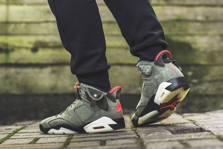Travis Scott x Air Jordan 6 Retro  Olive  CN1084-200 - vstockx