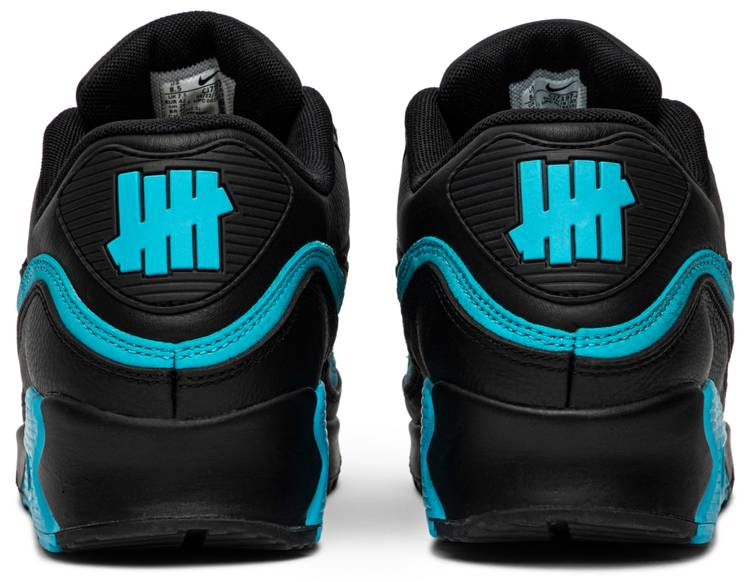Undefeated x Air Max 90 'Black Blue Fury' CJ7197-002 - vstockx