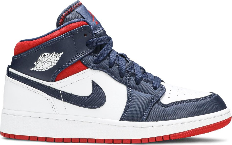 Air Jordan 1 Mid GS  USA Olympic  BQ6931-104 - vstockx