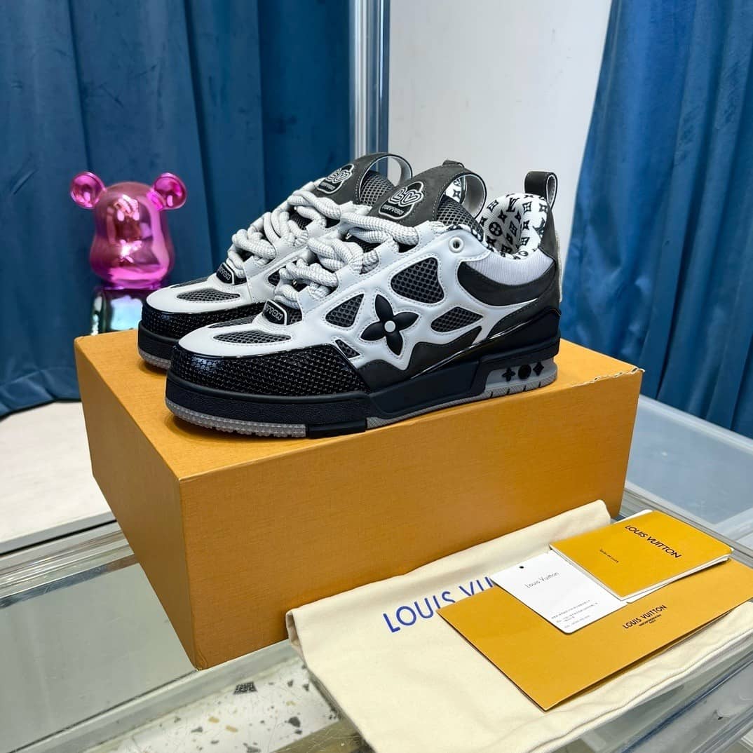 Louis Vuitton LV Skate Sneaker Grey White - vstockx