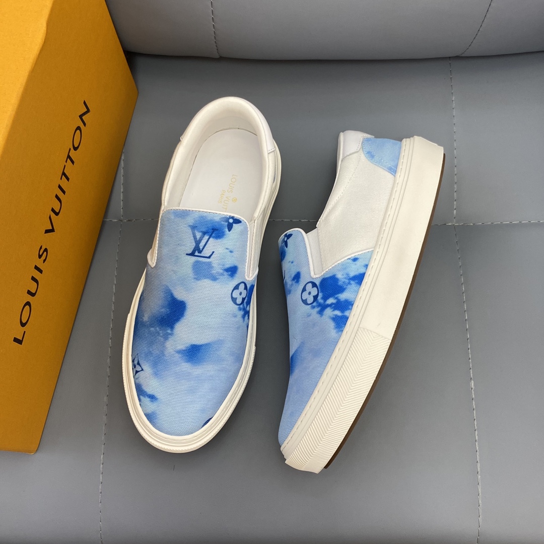 Louis Vuitton Monogram Denim sneaker 23 - vstockx