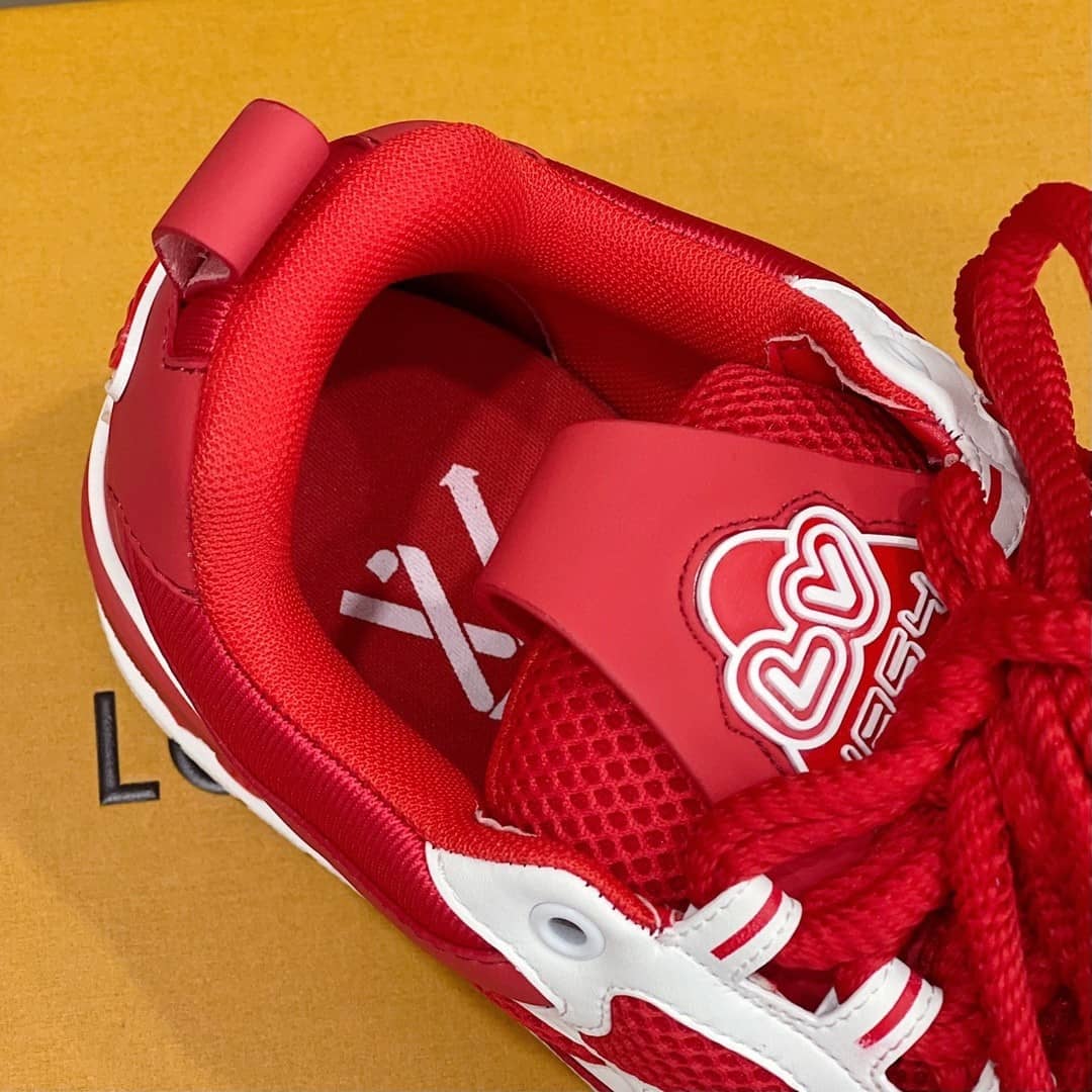 Louis Vuitton LV Skate Sneaker Red White - vstockx