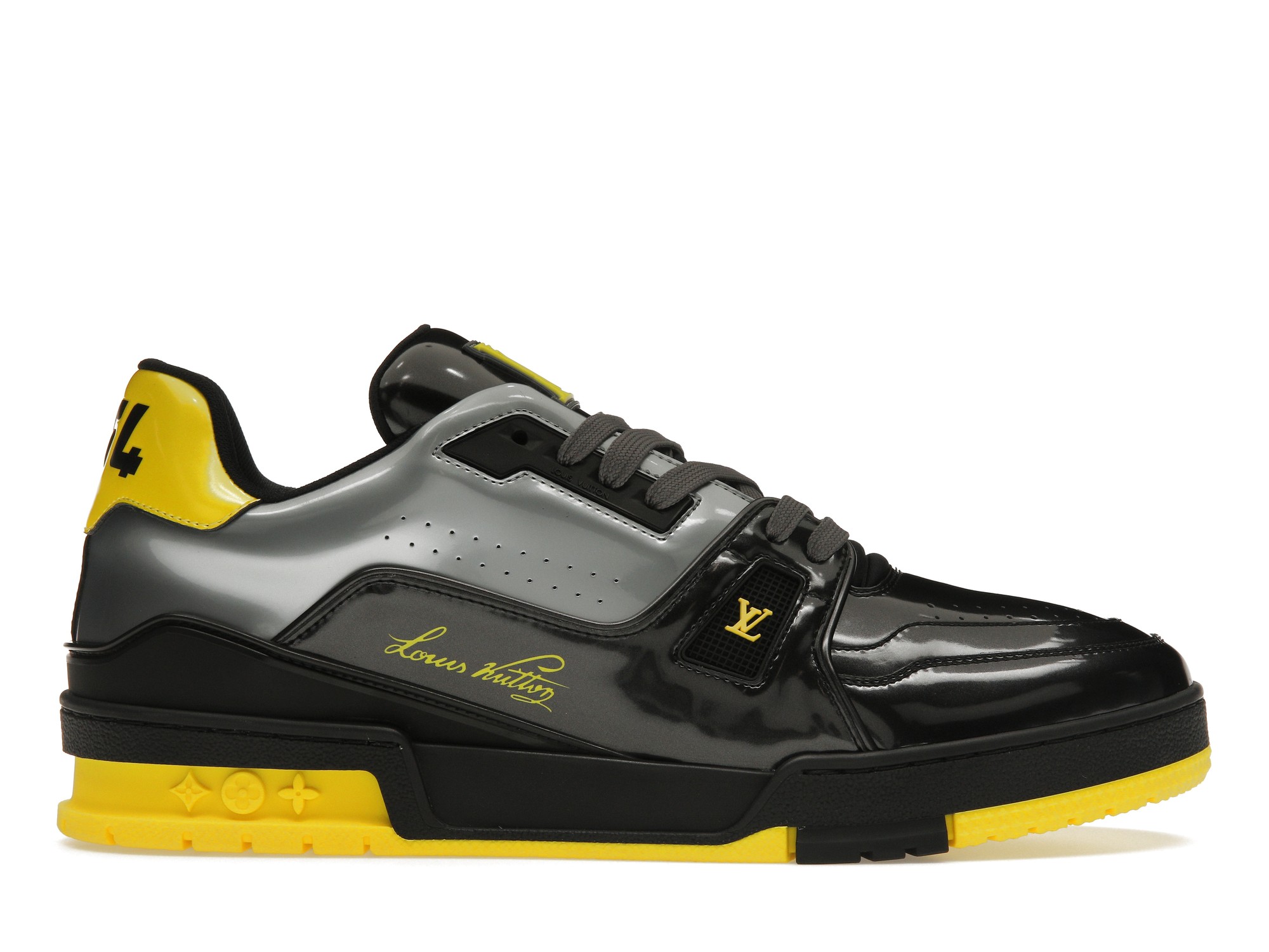 Louis Vuitton Trainer Black Yellow - vstockx