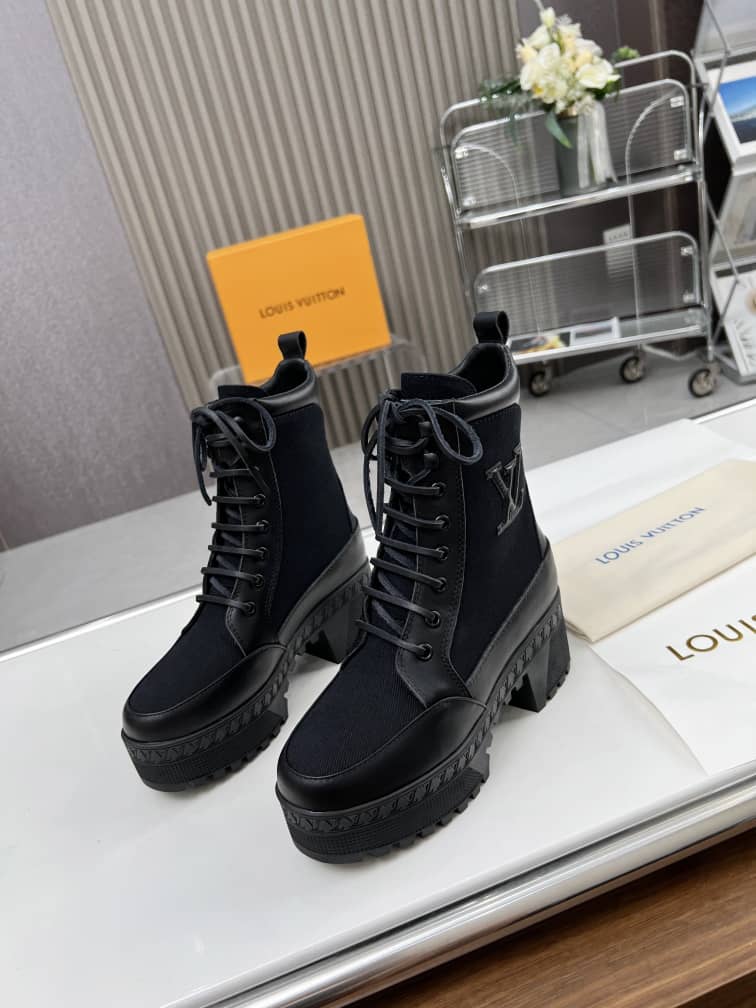 Louis Vuitton Laureate Platform Desert Boot Colours Noir - vstockx