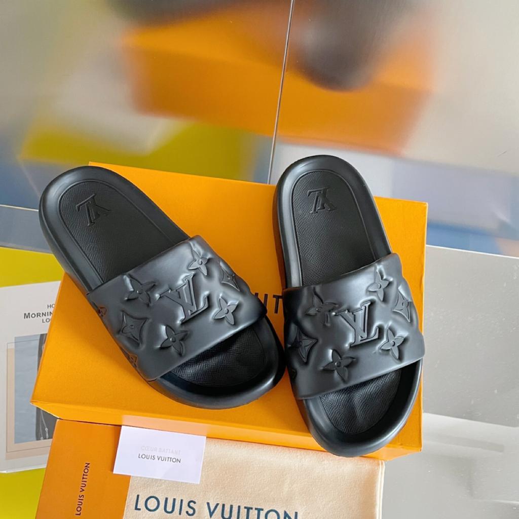 Louis Vuitton Waterfront Sandals Black - vstockx