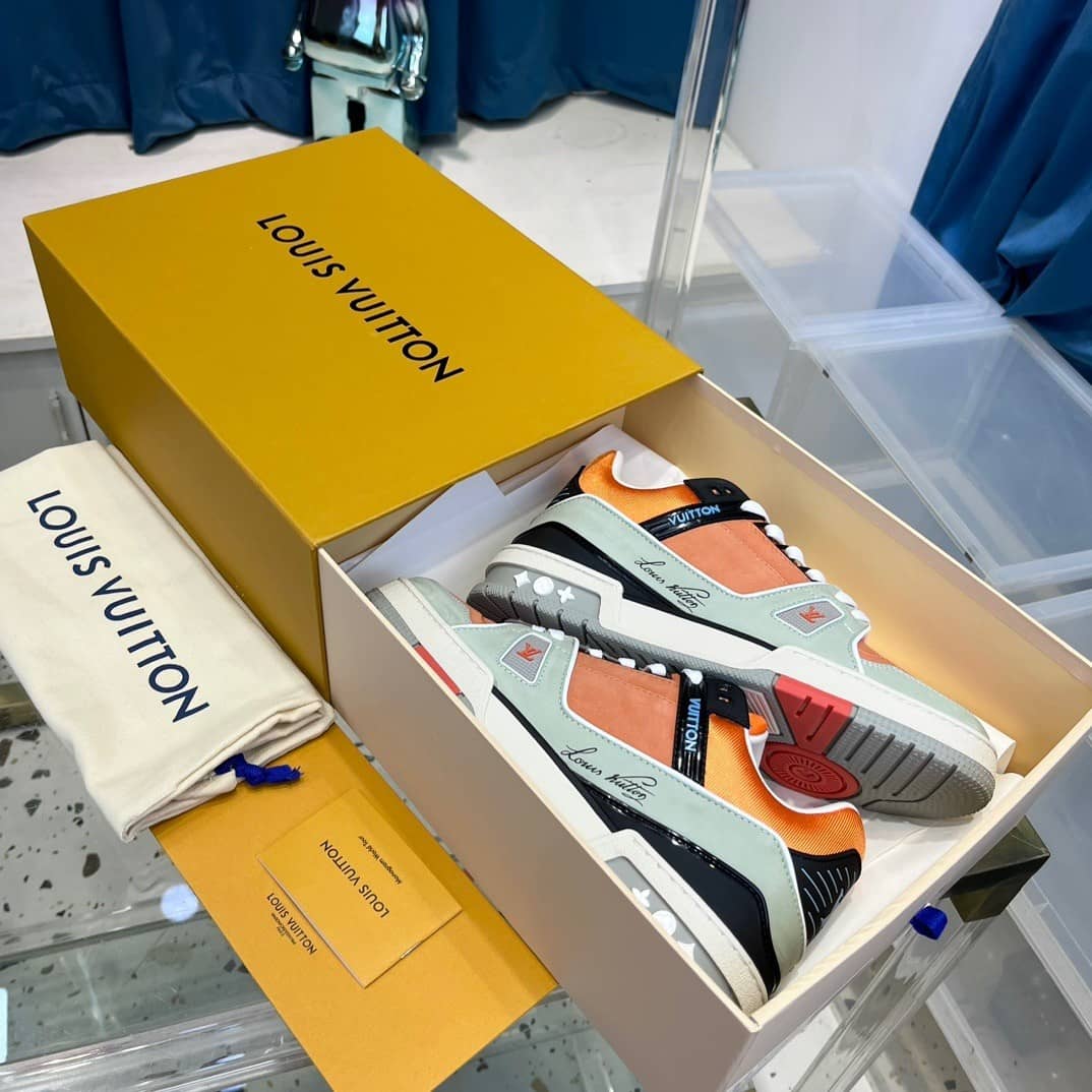 Louis Vuitton LV Trainer Sneaker Orange - vstockx