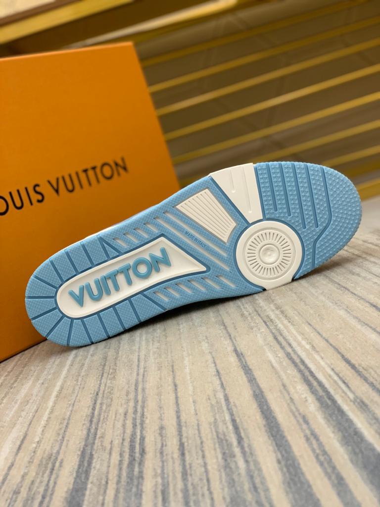 Louis Vuitton LV Trainer #54 Light Blue White - vstockx