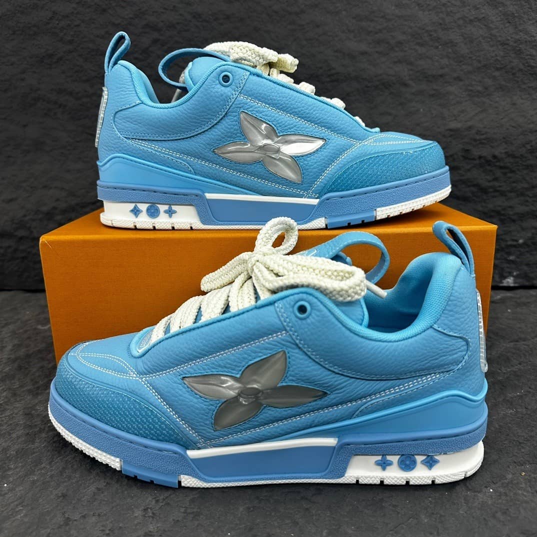 Louis Vuitton LV Skate Sneaker Blue - vstockx