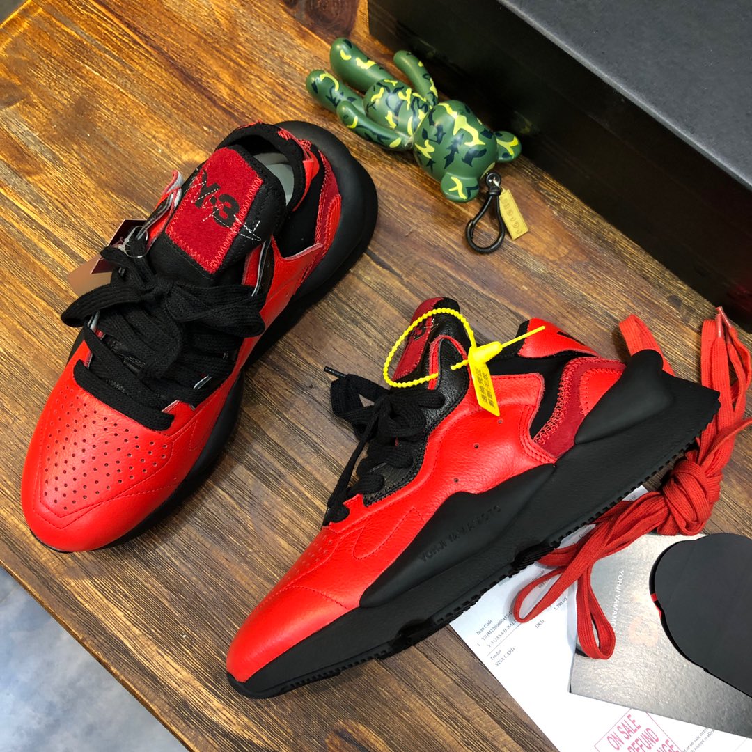 Y-3 Kaiwa Lace-Up Sneakers 37 - vstockx