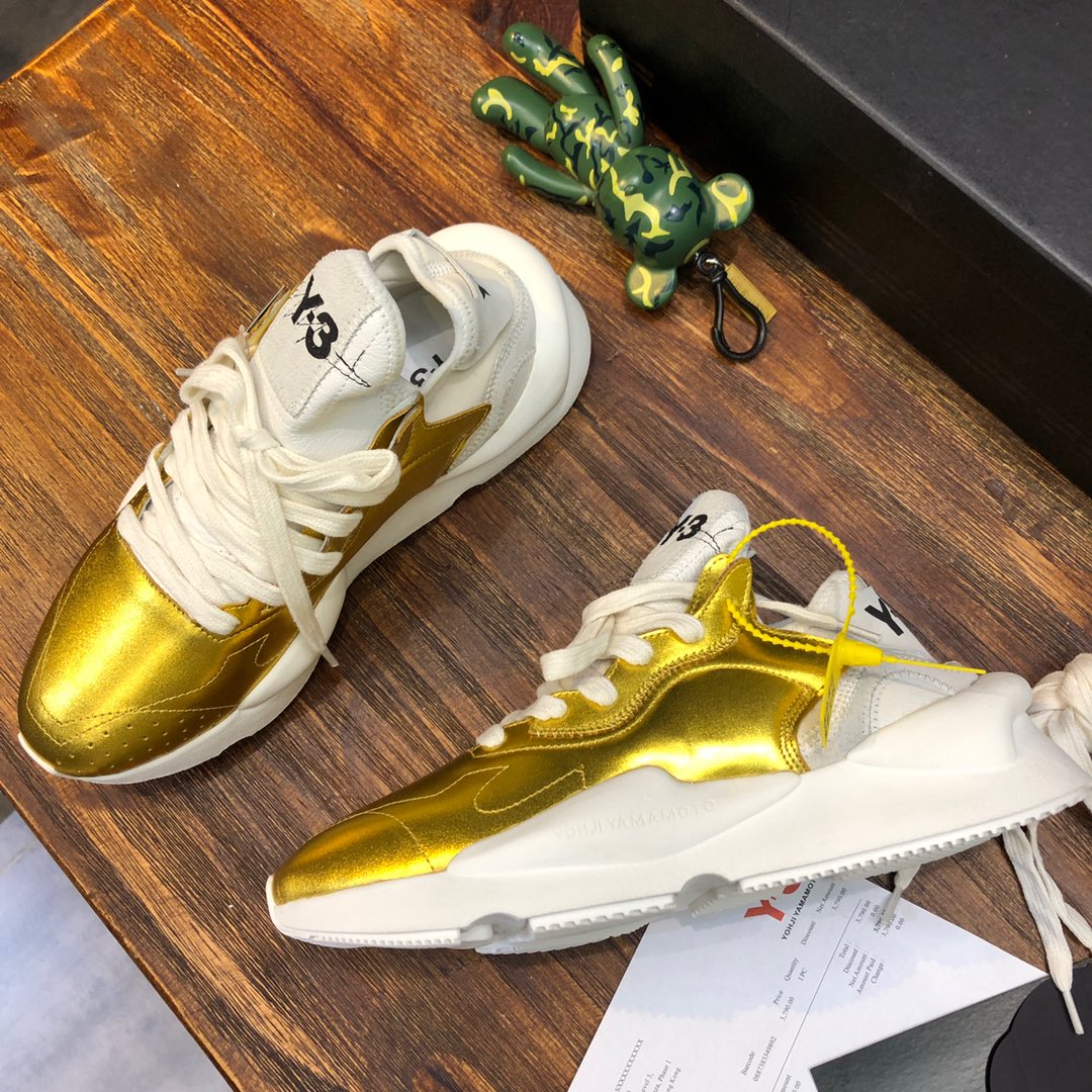 Y-3 Kaiwa Lace-Up Sneakers 34 - vstockx