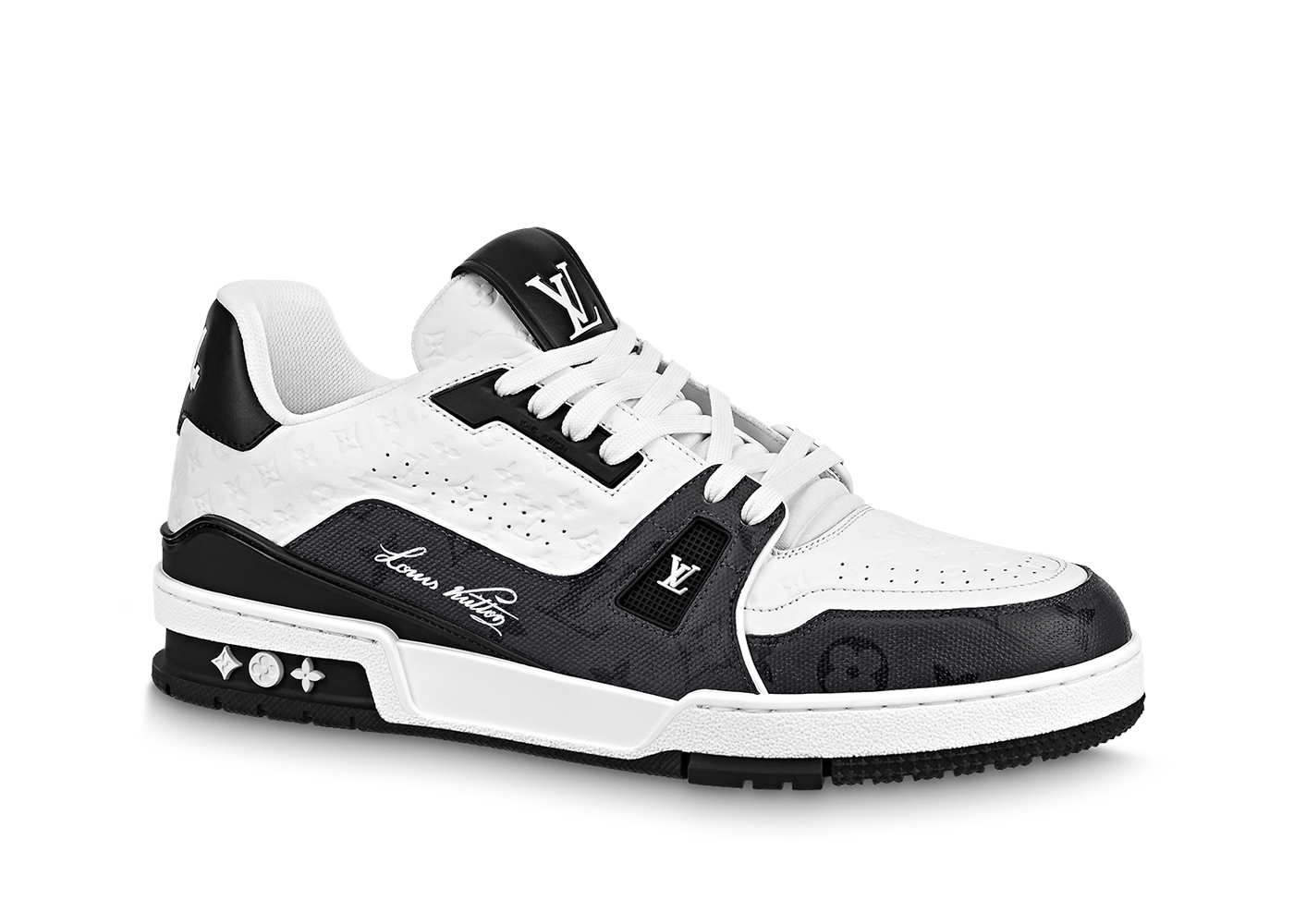 Louis Vuitton LV Trainer #54 Black White - vstockx