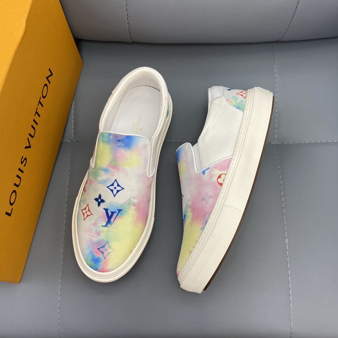 Louis Vuitton Monogram Denim sneaker 22 - vstockx