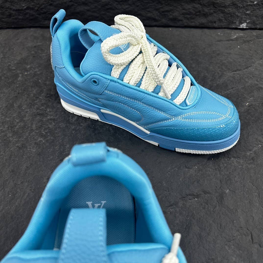 Louis Vuitton LV Skate Sneaker Blue - vstockx