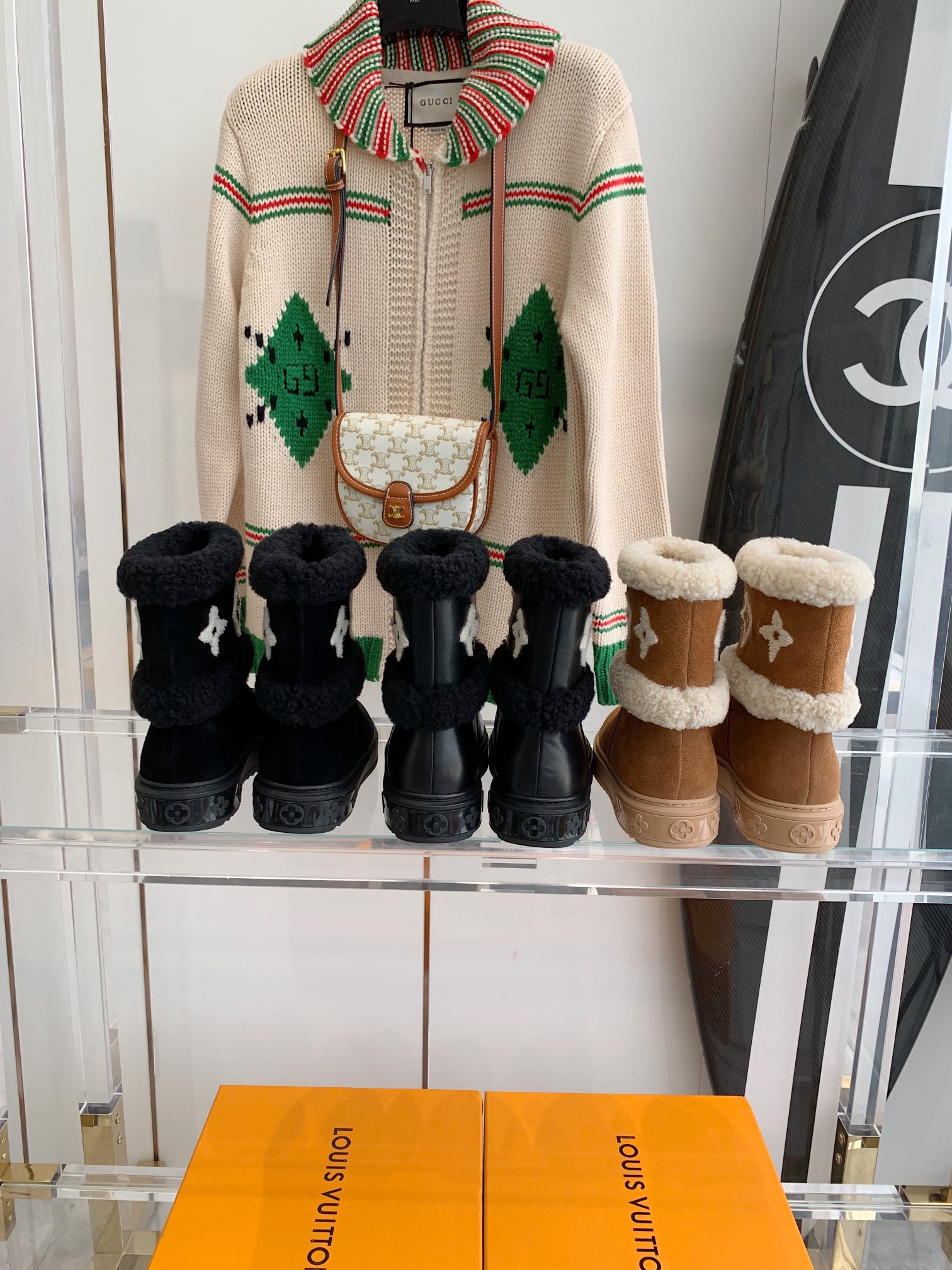 Louis Vuitton SNOWDROP FLAT ANKLE BOOTS WOMEN 13 - vstockx