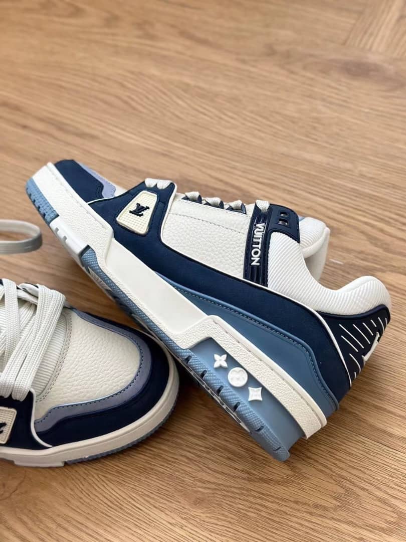 Louis Vuitton LV Trainer Sneaker Blue - vstockx