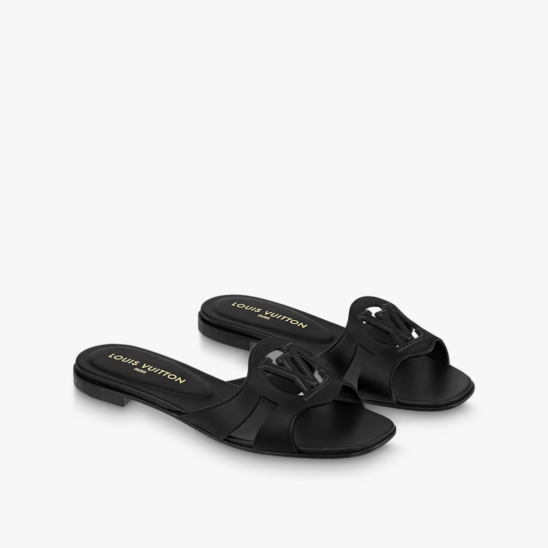 Louis Vuitton LV Isola Flat Mule Black - vstockx
