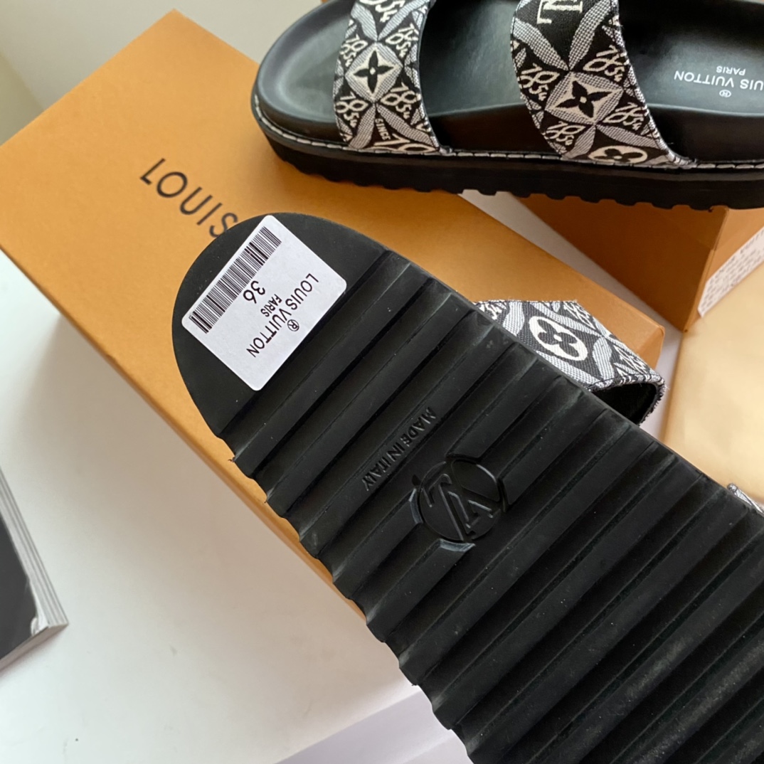 Louis Vuitton PASEO FLAT COMFORT SANDALS WOMEN 6 - vstockx