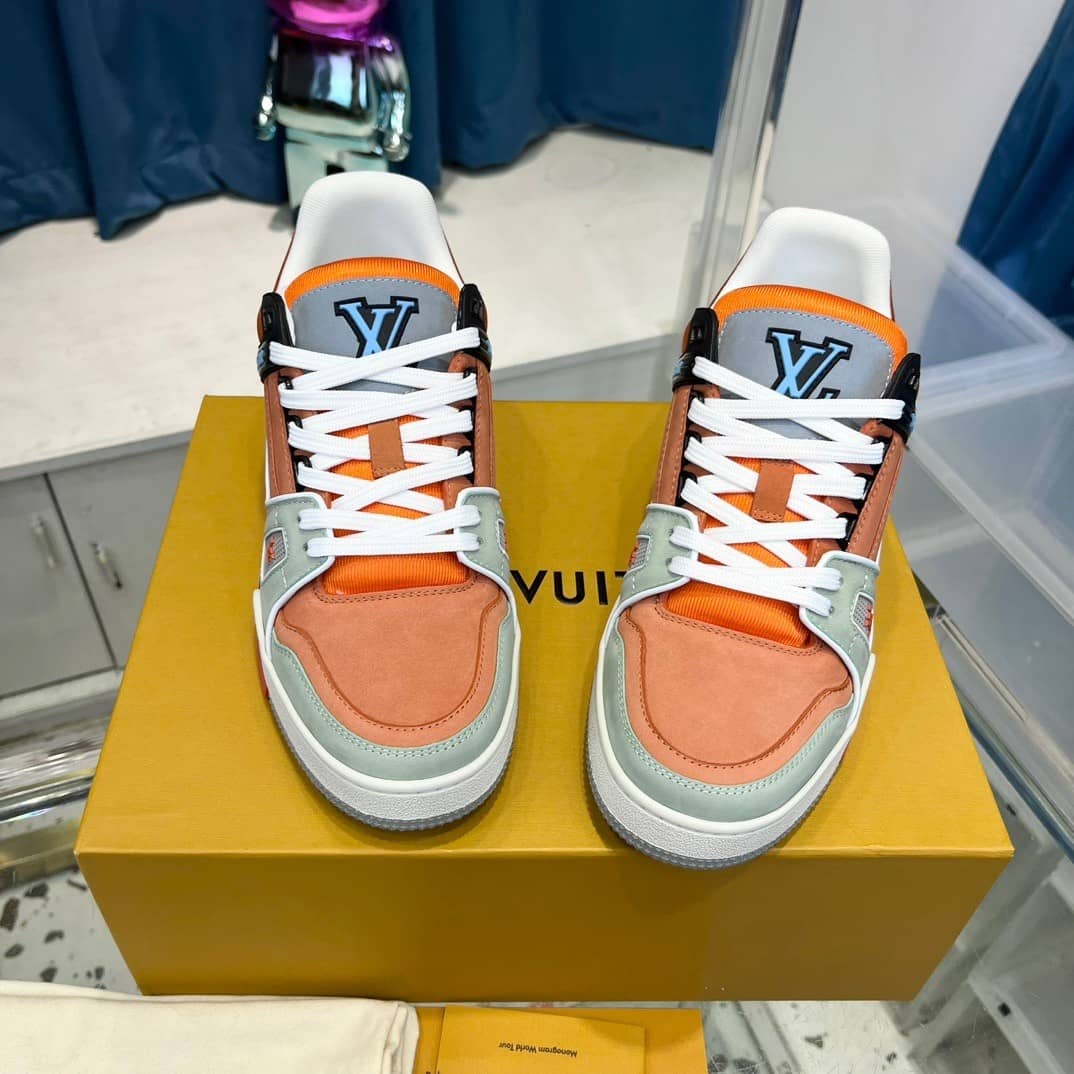 Louis Vuitton LV Trainer Sneaker Orange - vstockx