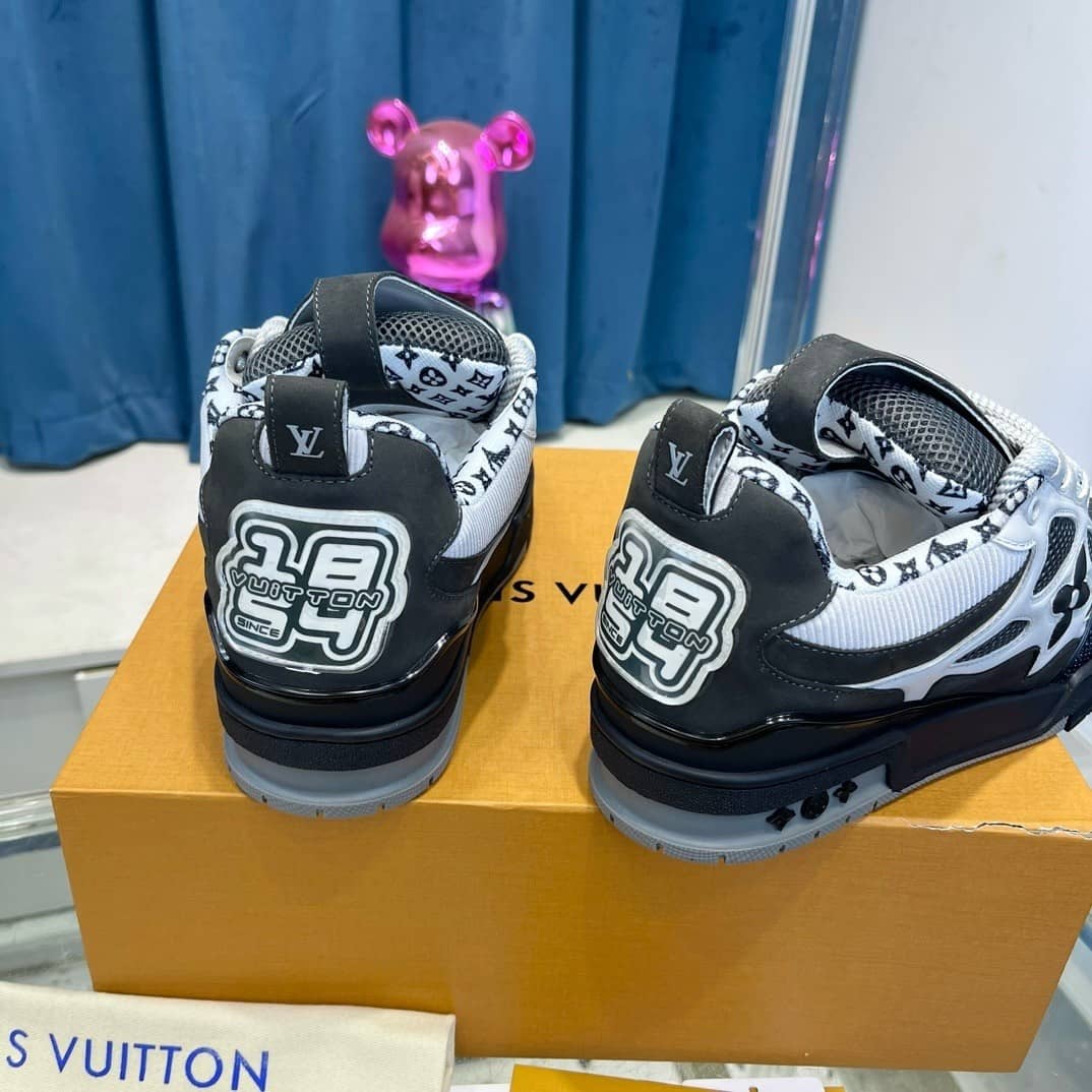 Louis Vuitton LV Skate Sneaker Grey White - vstockx