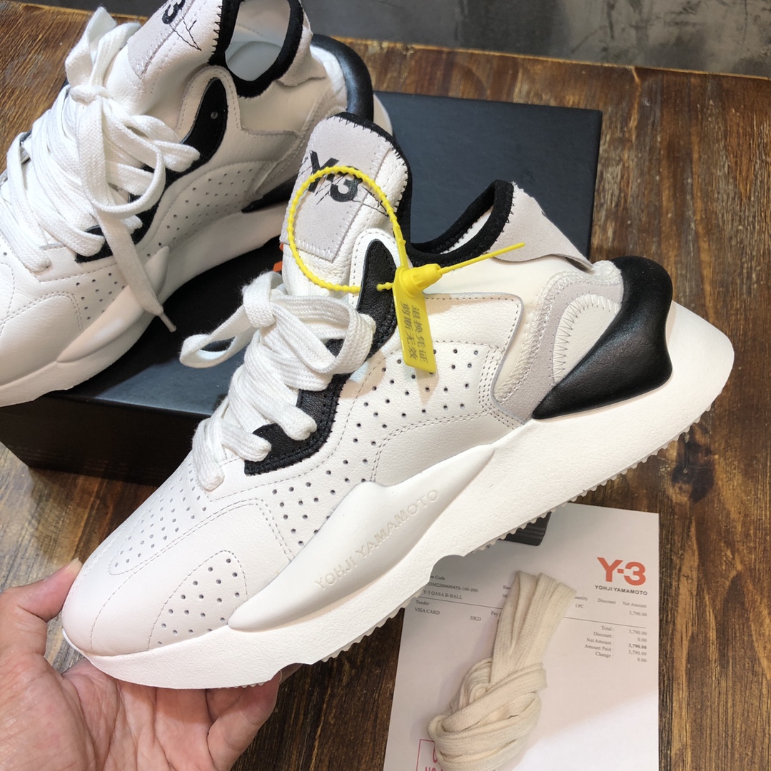 Y-3 Kaiwa Lace-Up Sneakers 28 - vstockx