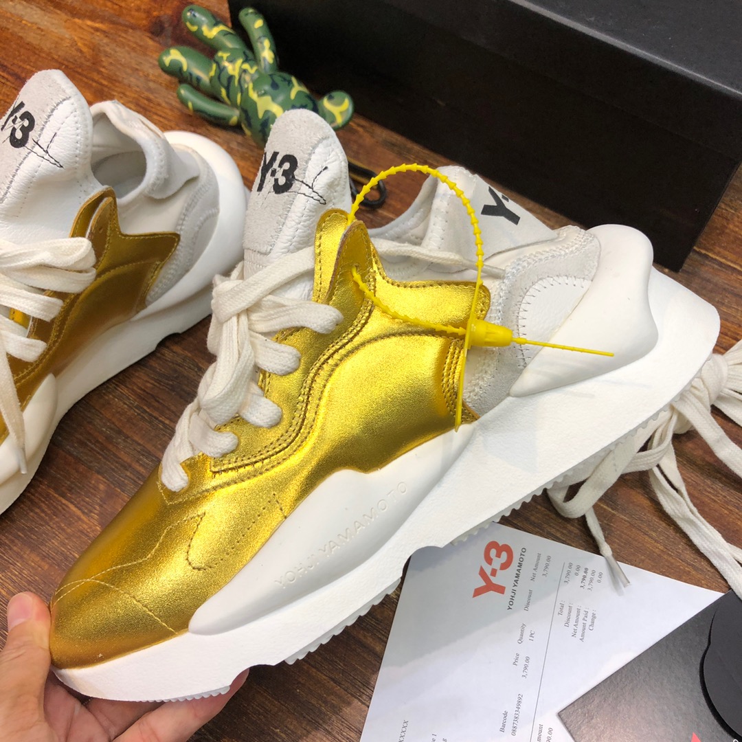 Y-3 Kaiwa Lace-Up Sneakers 34 - vstockx