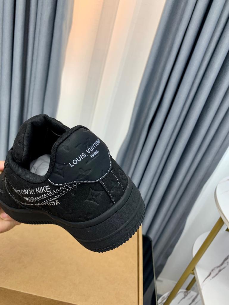 Louis Vuitton Nike Air Force 1 Low By Virgil Abloh 'Black' - vstockx