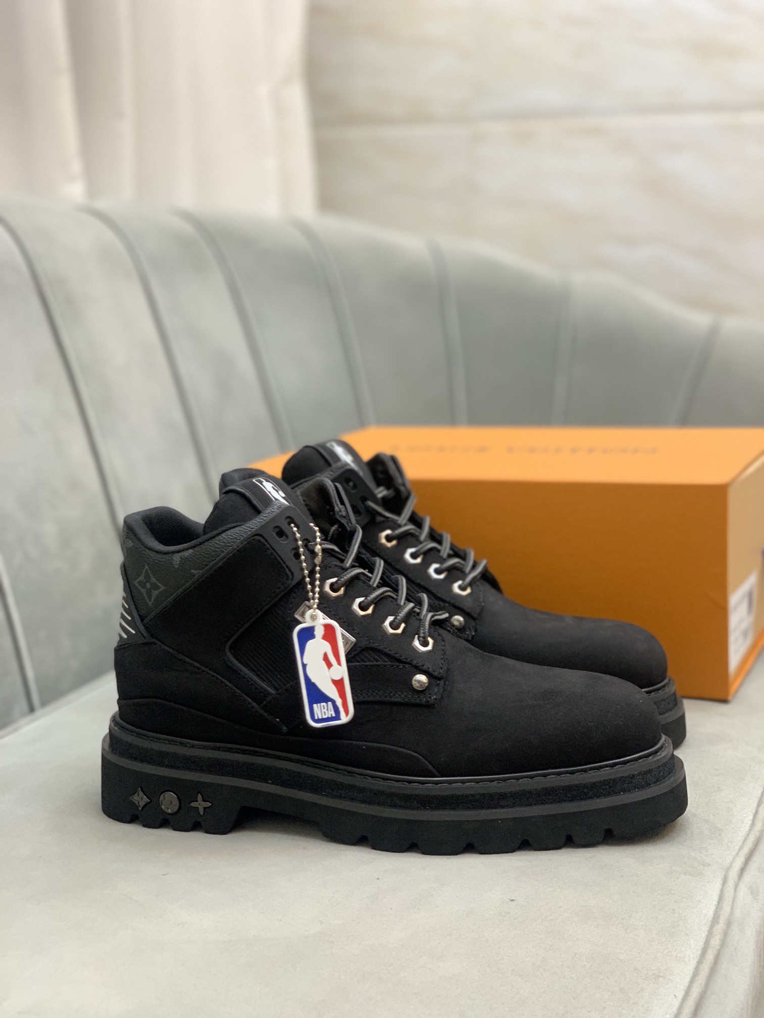 Louis Vuitton Blue 1a8jtx Oberkampf Ankle Boots/Booties 1 - vstockx