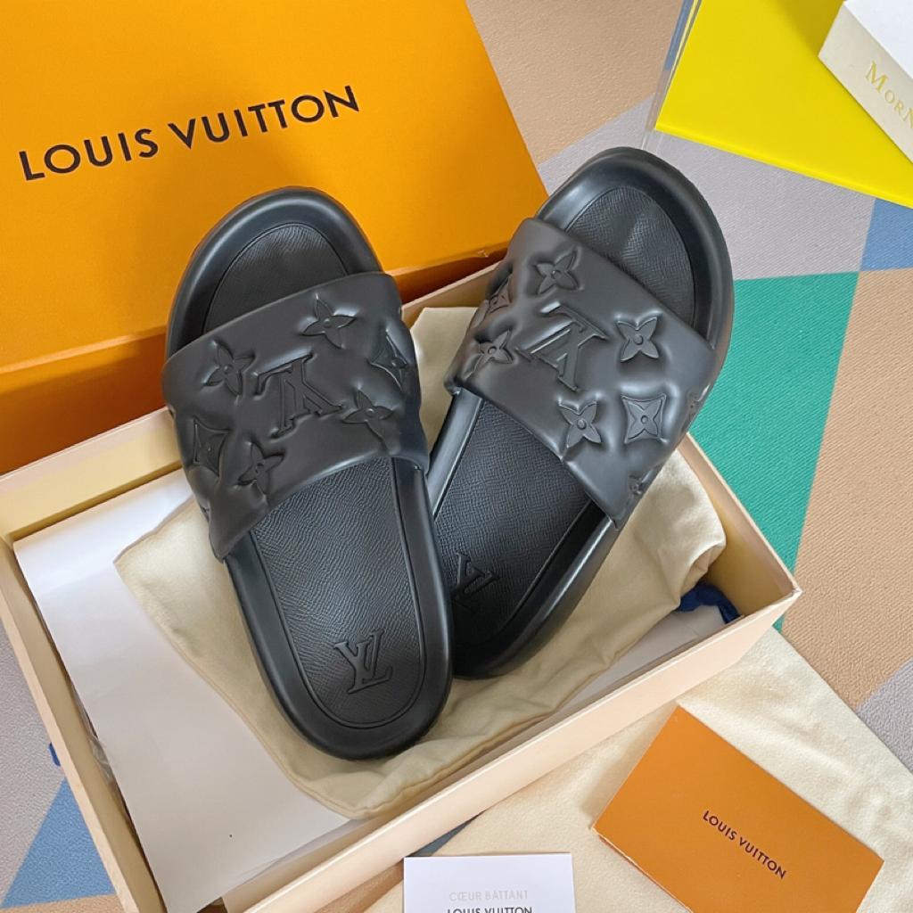 Louis Vuitton Waterfront Sandals Black - vstockx