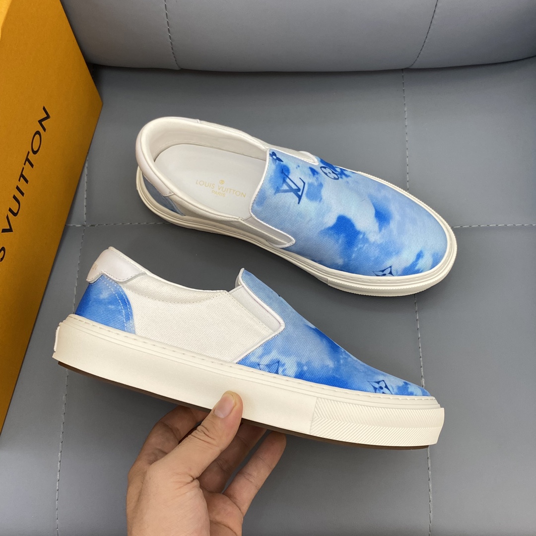 Louis Vuitton Monogram Denim sneaker 23 - vstockx