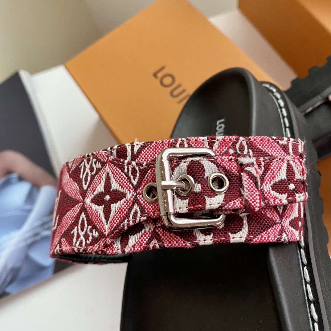 Louis Vuitton PASEO FLAT COMFORT SANDALS WOMEN 6 - vstockx