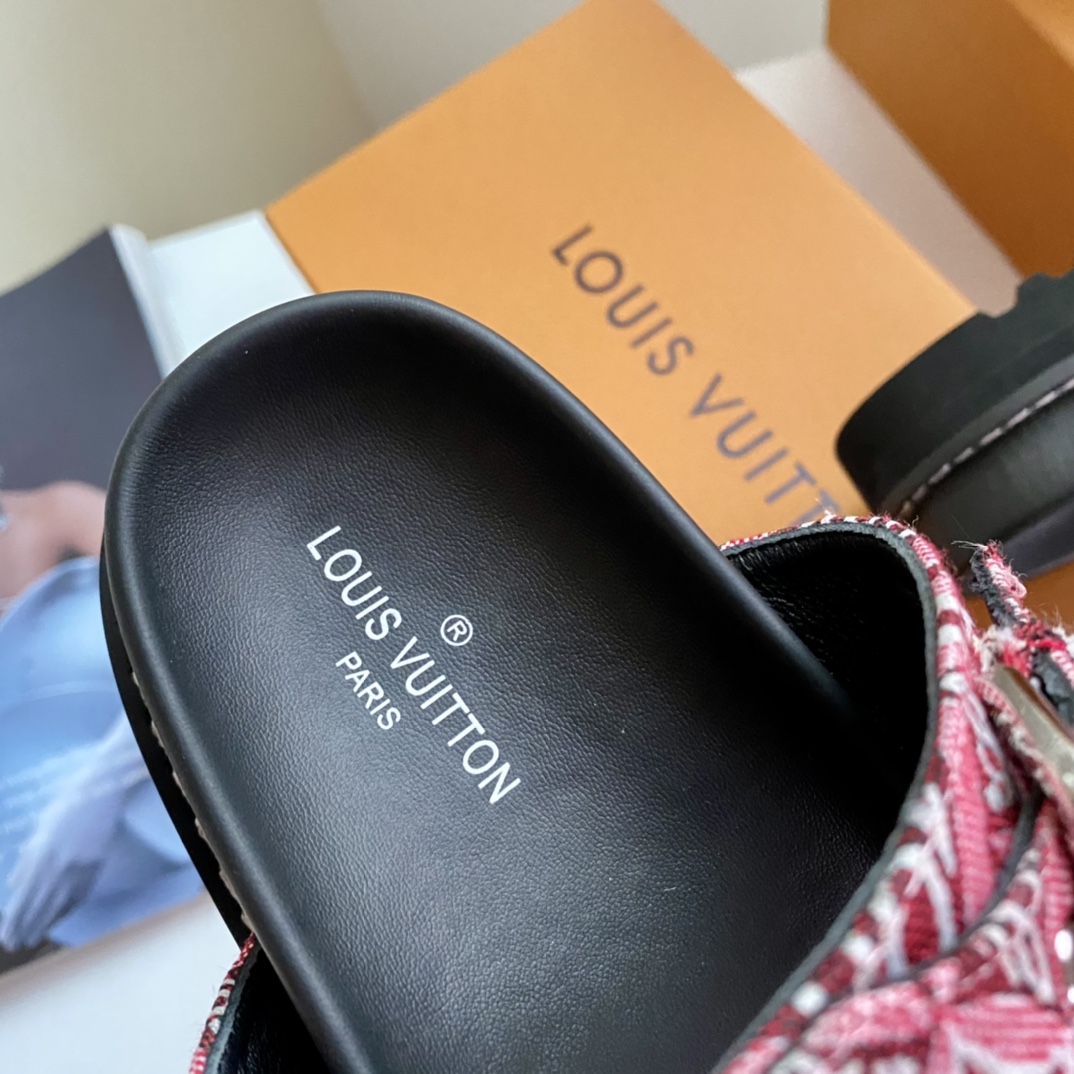 Louis Vuitton PASEO FLAT COMFORT SANDALS WOMEN 6 - vstockx
