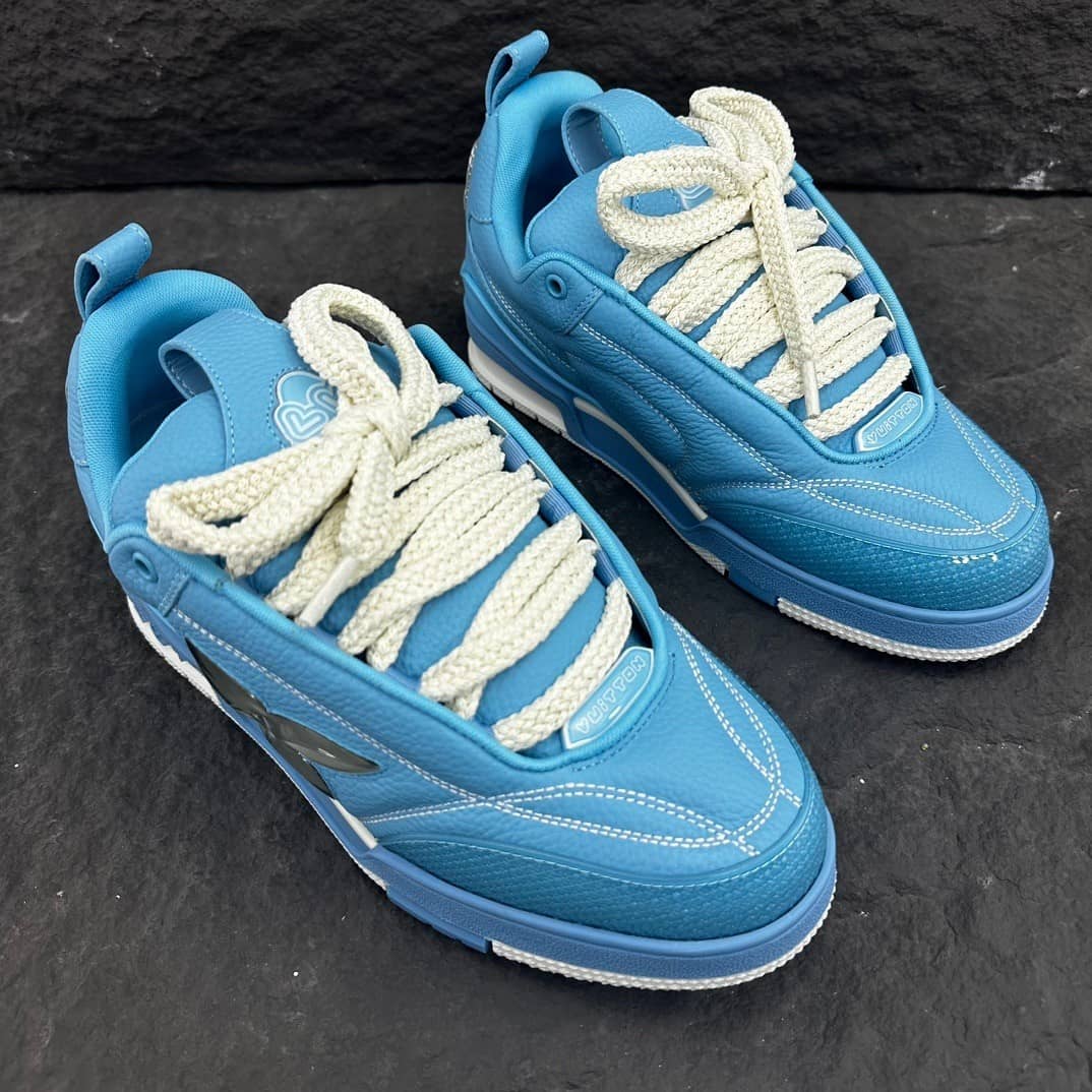 Louis Vuitton LV Skate Sneaker Blue - vstockx