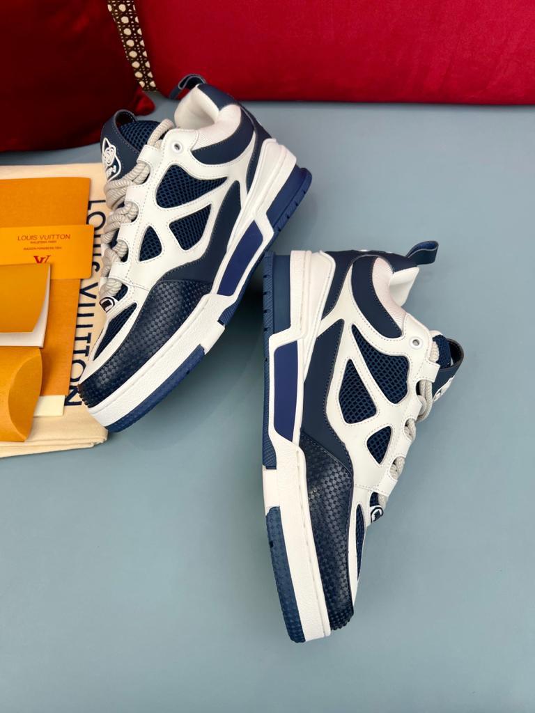 Louis Vuitton LV Skate Sneaker Marine White - vstockx