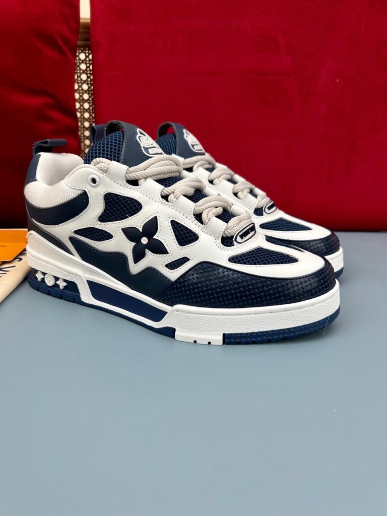 Louis Vuitton LV Skate Sneaker Marine White - vstockx