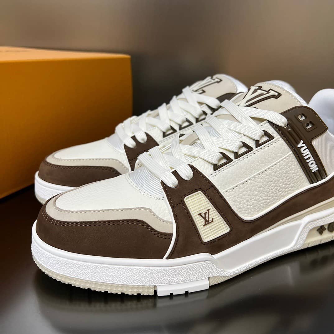 Louis Vuitton LV Trainer Sneaker Mocha - vstockx
