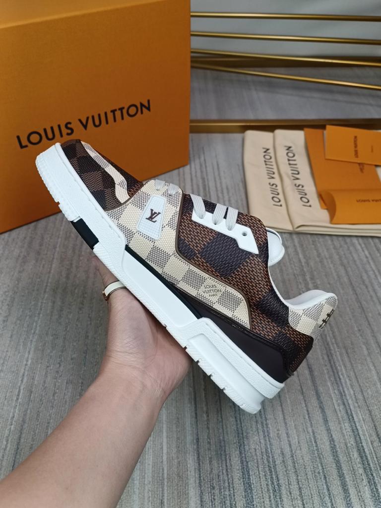Louis Vuitton LV Trainer #54 Damier Ebene Multi - vstockx