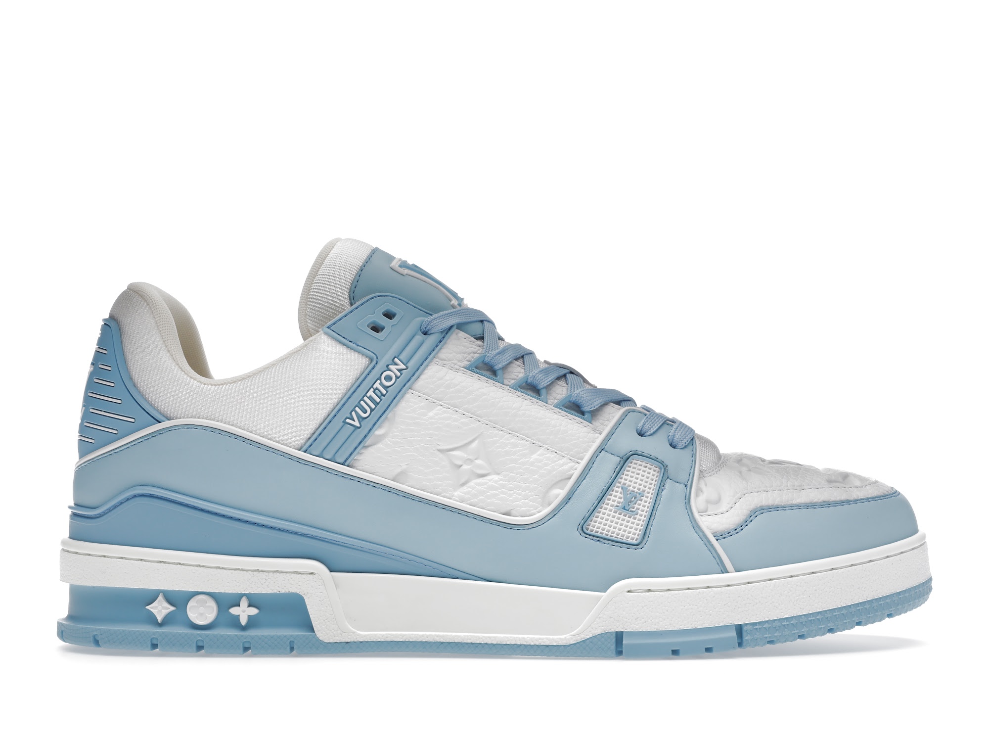 Louis Vuitton Trainer Low White Sky Blue - vstockx