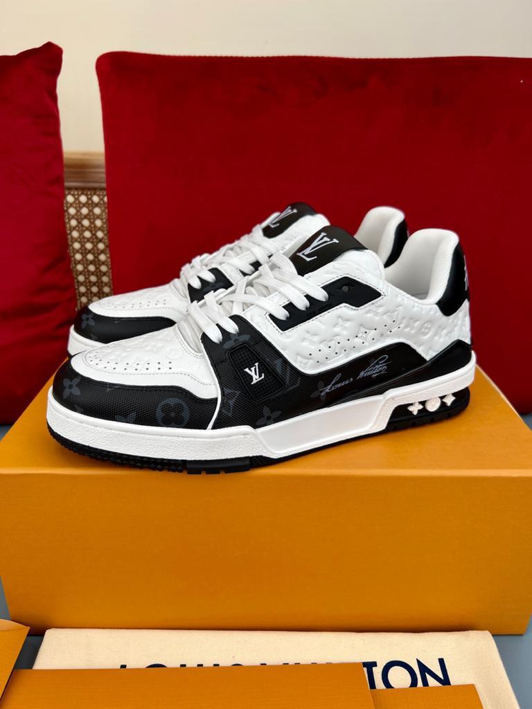 Louis Vuitton LV Trainer #54 Black White - vstockx
