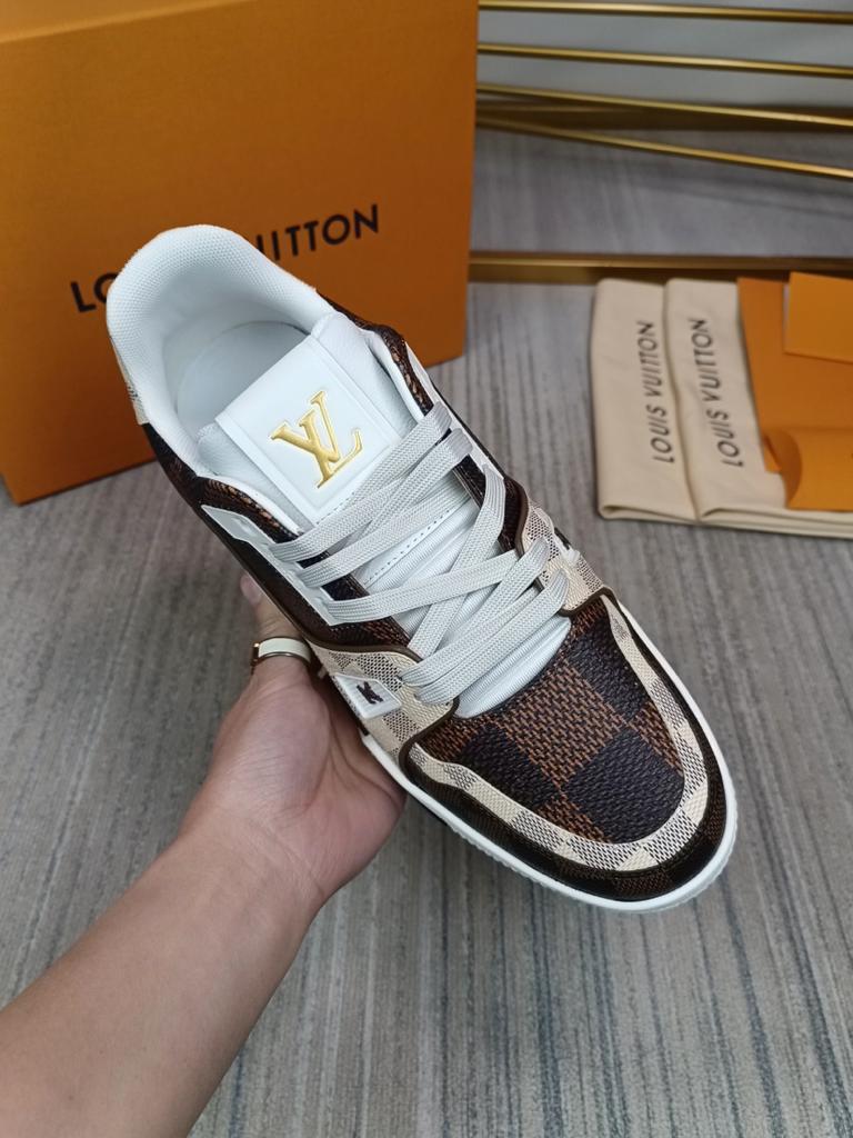 Louis Vuitton LV Trainer #54 Damier Ebene Multi - vstockx
