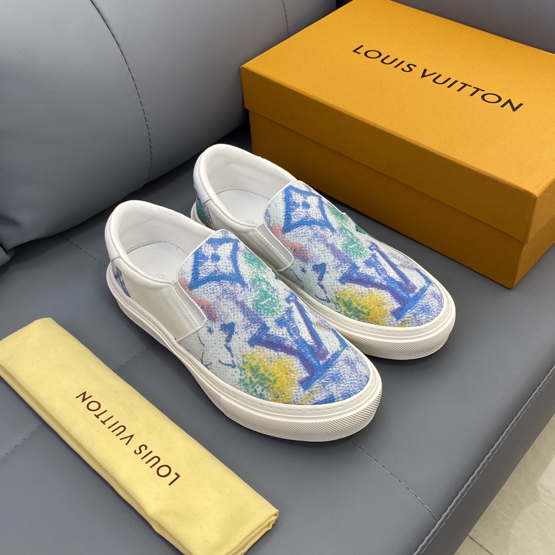 Louis Vuitton Monogram Denim sneaker 24 - vstockx