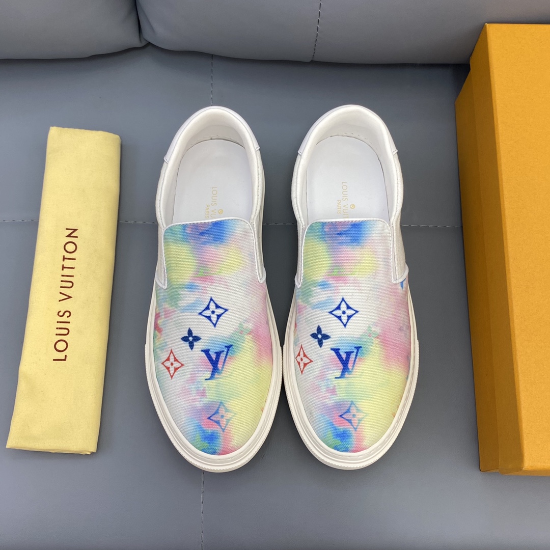 Louis Vuitton Monogram Denim sneaker 22 - vstockx